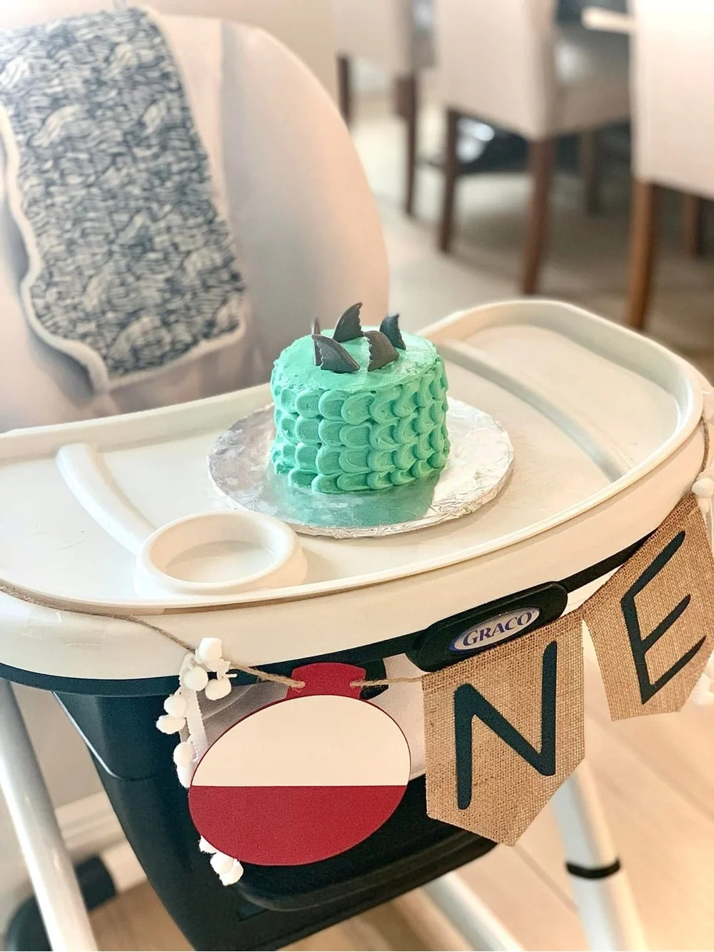 'ONE' First Birthday Fishing Lure Banner